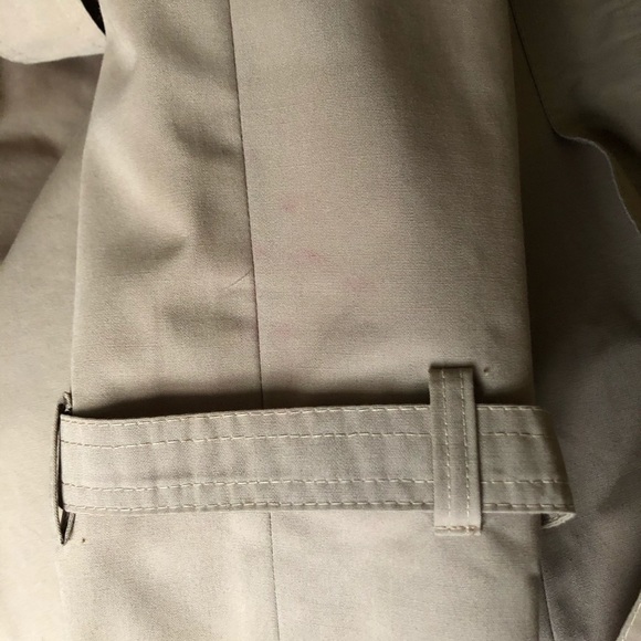 {Drizzle} Vintage Camel Double Breasted Trenchcoat - Picture 7 of 8